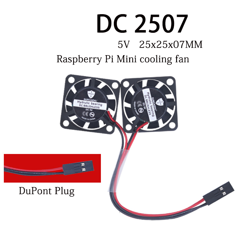 Raspberry Pi Water Cooling Kit - Mini rolamento de óleo ventilador, UAV
